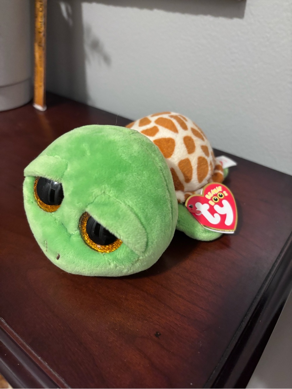 Zippy TY❤️ Beanie Boos Green Plush Sappy Face Turtle - Picture 3 of 7